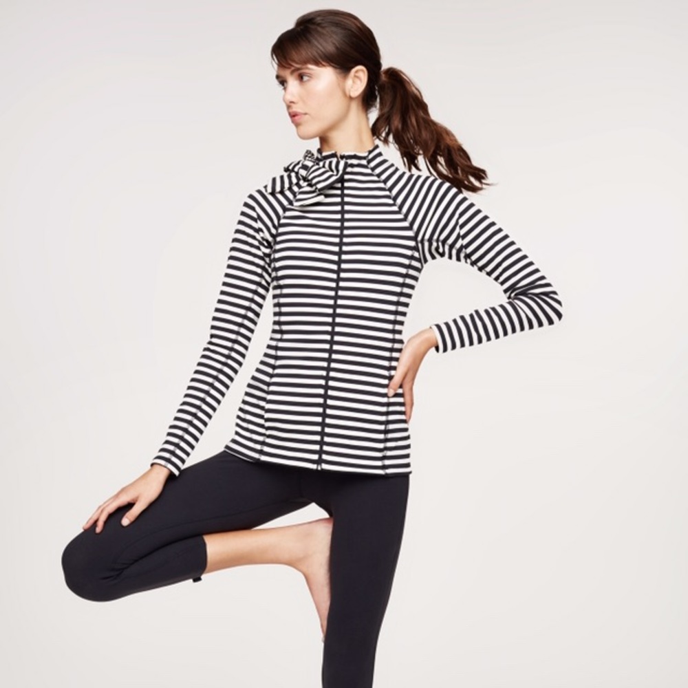 Kate Spade x Beyond Yoga bow zip up jacket